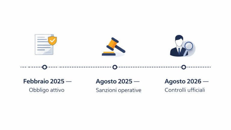 scadenze AI Literacy AI Act 2025 2026 PMI italiane