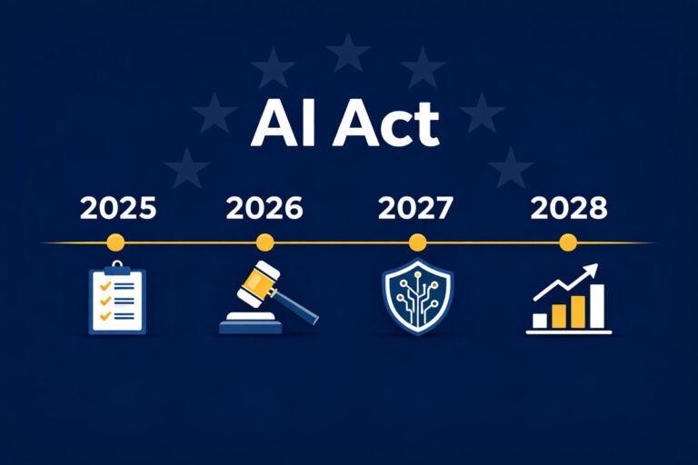Timeline AI Act 2025 2026 2027 2028 con scadenze rinvio Digital Omnibus per PMI italiane